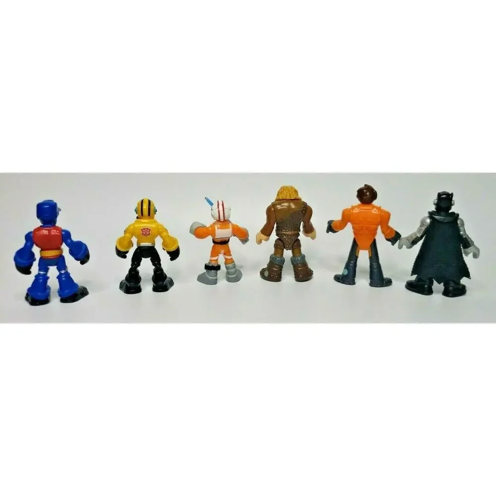 Mixed Lot of Mini figures Luke Skywalker, Batman, 4 more open/used lot of 6 U135